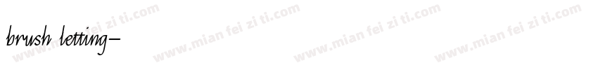 brush letting字体转换